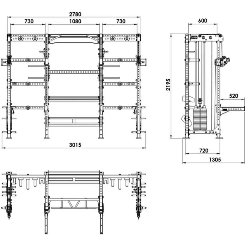 Sale Cable Cross Rack CCR-600 Multistations|Half Racks