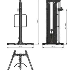 Clearance Cable Pull Tower CPT-⁠800 Karabijnhaak|Mini Bands