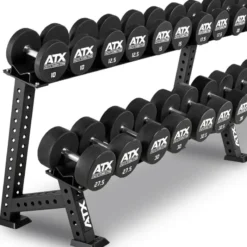 Outlet ATX Dumbbellrek Rubberen Dumbbells|Voor Dumbbells