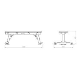 New Flat Bench FBX-⁠770 Trainingsbanken|Magnesiumpoeder