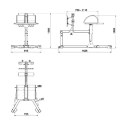 Glute Ham Developer GHD-⁠650 Beentrainers|Rugtrainers