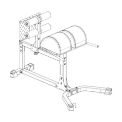 Glute Ham Developer GHD-⁠650 Beentrainers|Rugtrainers