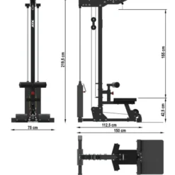 Online Lat Machine LSW-⁠750 met Gewichtstapel Lat Pulleys|Aanbiedingen