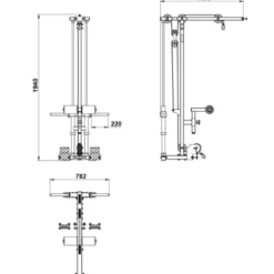 Hot Lat Pulley Option LTO-⁠HR-⁠510 -⁠ Plate Loaded Toebehoren|Lat Pulleys