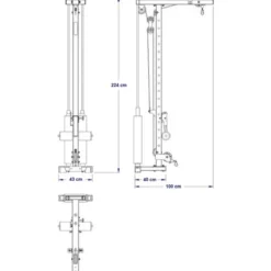 New Lat Pulley Option LTO-⁠750 -⁠ 125 kg Gewichtstapel Lat Pulleys|Toebehoren