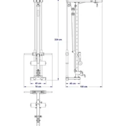 Lat Pulley Option LTO-⁠750 -⁠ Plate Loaded Lat Pulleys|Toebehoren