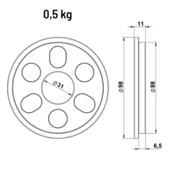 Outlet Magneetgewichten Fractional Plates|Nieuwe Artikelen