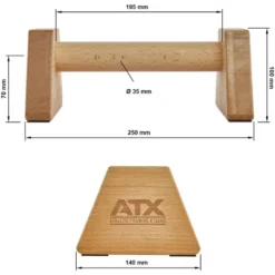 ATX Mini Parallettes Perfect Push Up