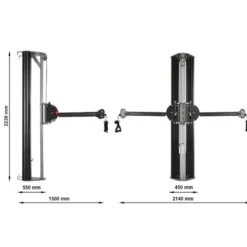 Clearance Multifunctional Trainer -⁠ Wall Mounted Cable Crossovers