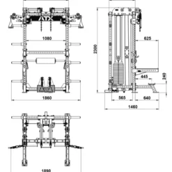 Best Multi Pull Half Rack MPHR-⁠740 2.0 Half Racks|Polsbeschermers