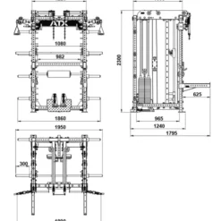 New Multi Pull Smith Rack MPHR-⁠780 Half Racks|Smith Machines