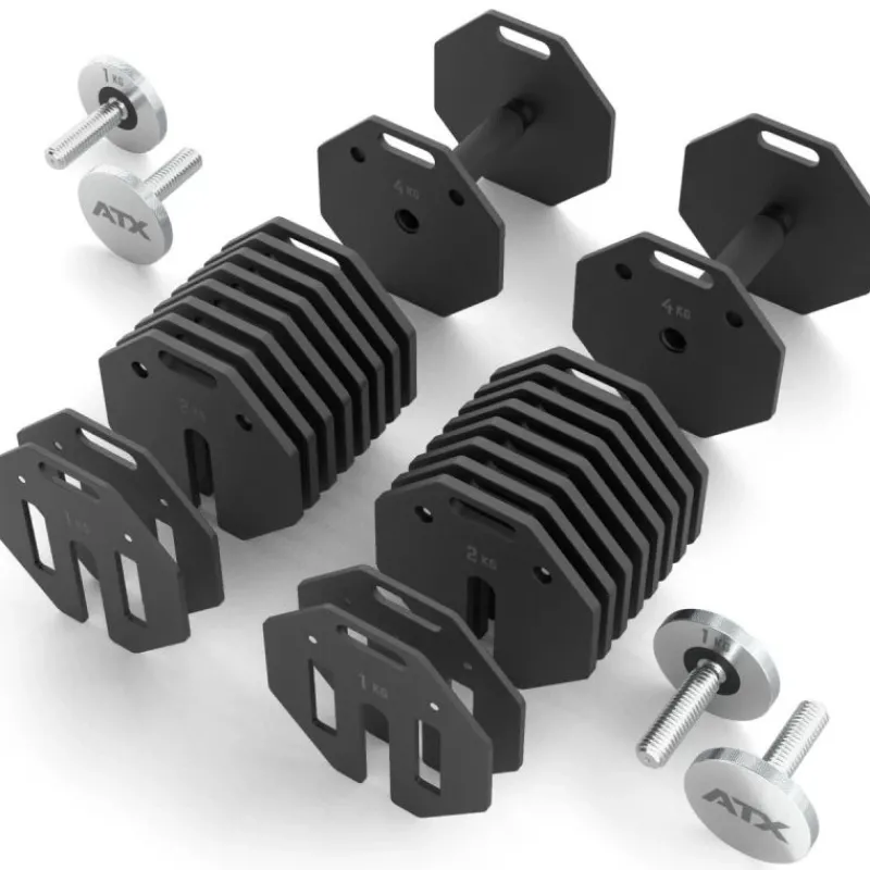 Hot Octa Dumbbells 2 x 24 kg + Opbergrek Octa Dumbbells|Voor Dumbbells