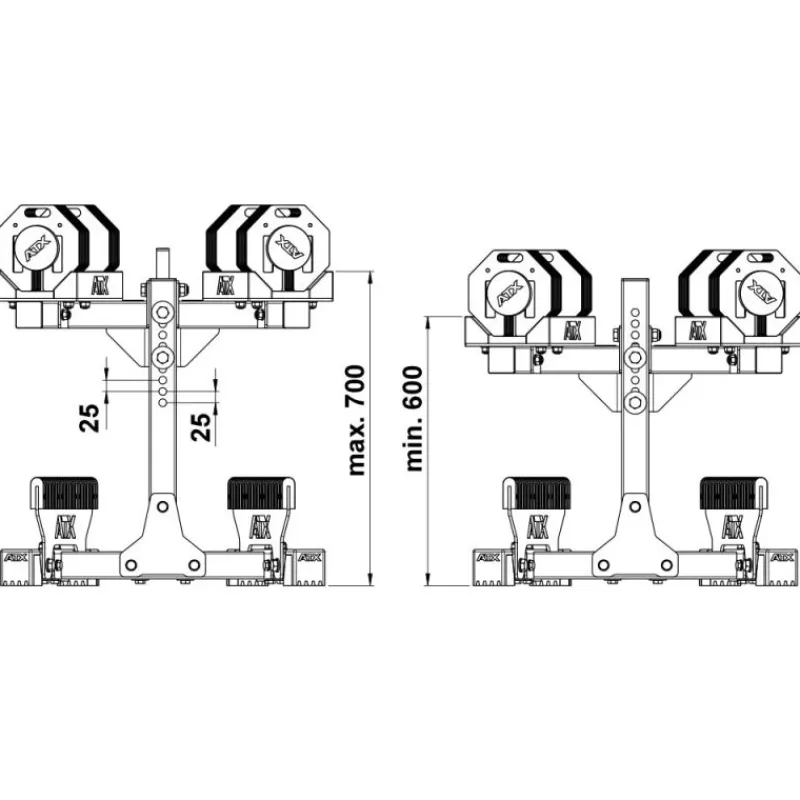 Outlet Octa Dumbbells 2 x 36 kg + Opbergrek Octa Dumbbells|Voor Dumbbells