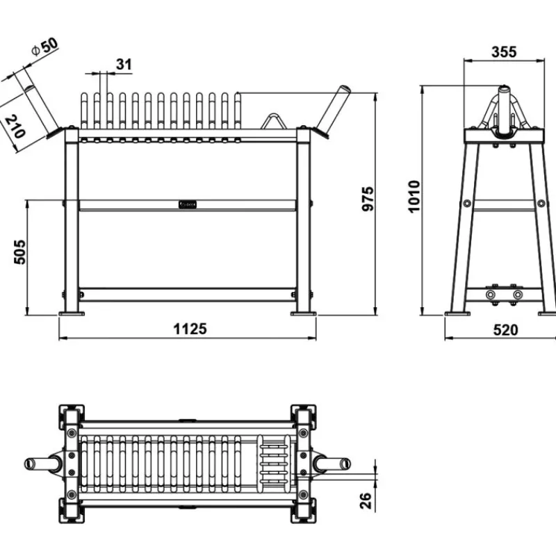 New ATX Powerlifting Plate Rack Voor Halterschijven|Nieuwe Artikelen