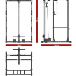 Online ATX Power Rack PRX-⁠510 1.0 + Lat Pulley Power Racks