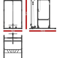 Power Rack PRX-⁠710 + Lat Pulley Power Racks|Aanbiedingen