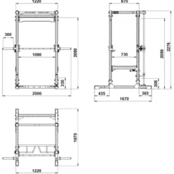 Clearance Power Rack PRX-⁠780 2.0 + Smith Machine Option Power Racks