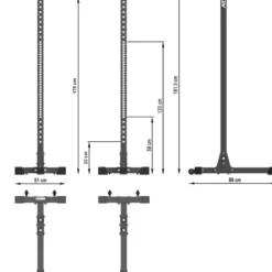 Hot Squat Stands SQS-⁠650 Haltersteunen|Squat Racks