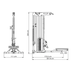 Outlet Trinity Lat Machine LSW-⁠850 Lat Pulleys