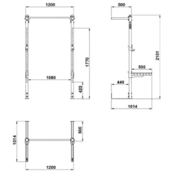 Clearance Wall Rack HRW-⁠640 Half Racks