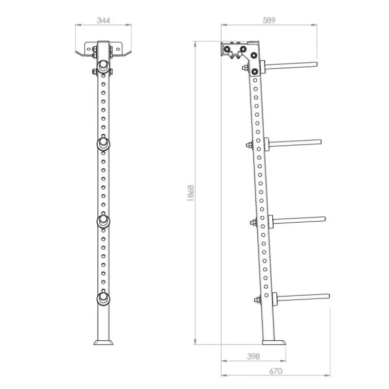 Sale Wall Storage Rack 30 mm Voor Halterstangen|Voor Halterschijven