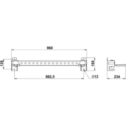Outlet Wall Storage Tube 600 Voor Halterstangen|Overige Opbergrekken