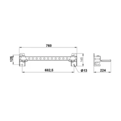 Sale Wall Storage Tube 500 Voor Halterstangen|Overige Opbergrekken