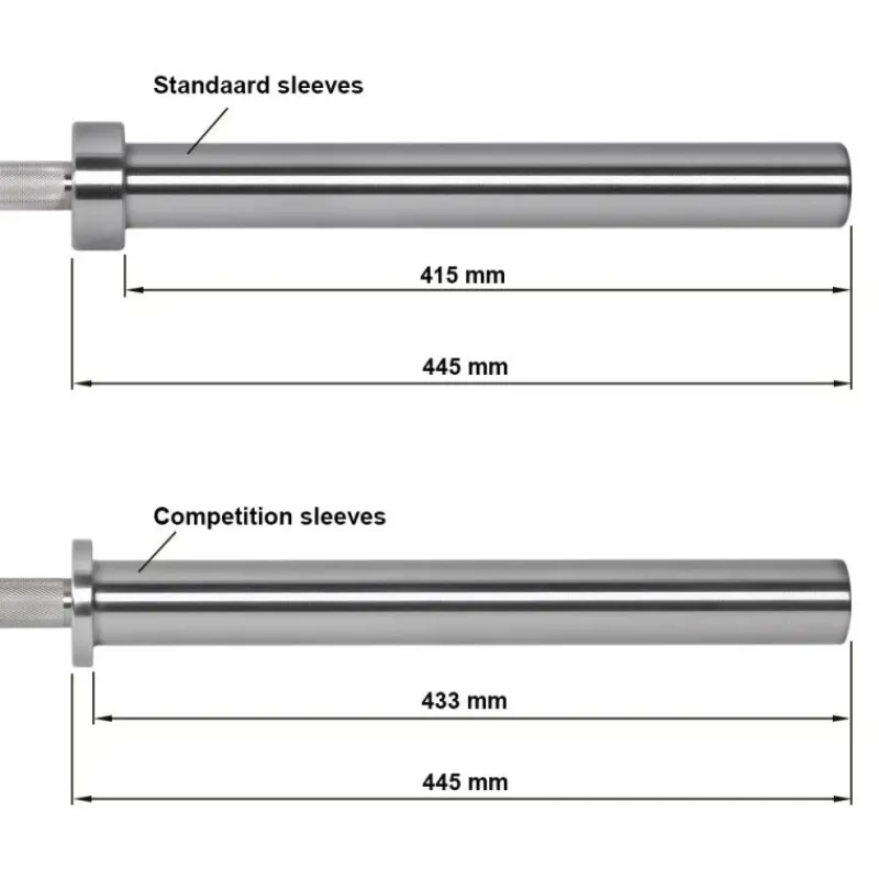 New XTP Power Bar - Bare Steel Olympische Halterstangen 50 Mm