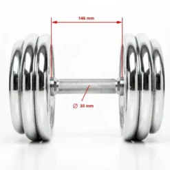 Discount CHD Complete Set Chroom -⁠ 1 kg stappen Chd Dumbbells