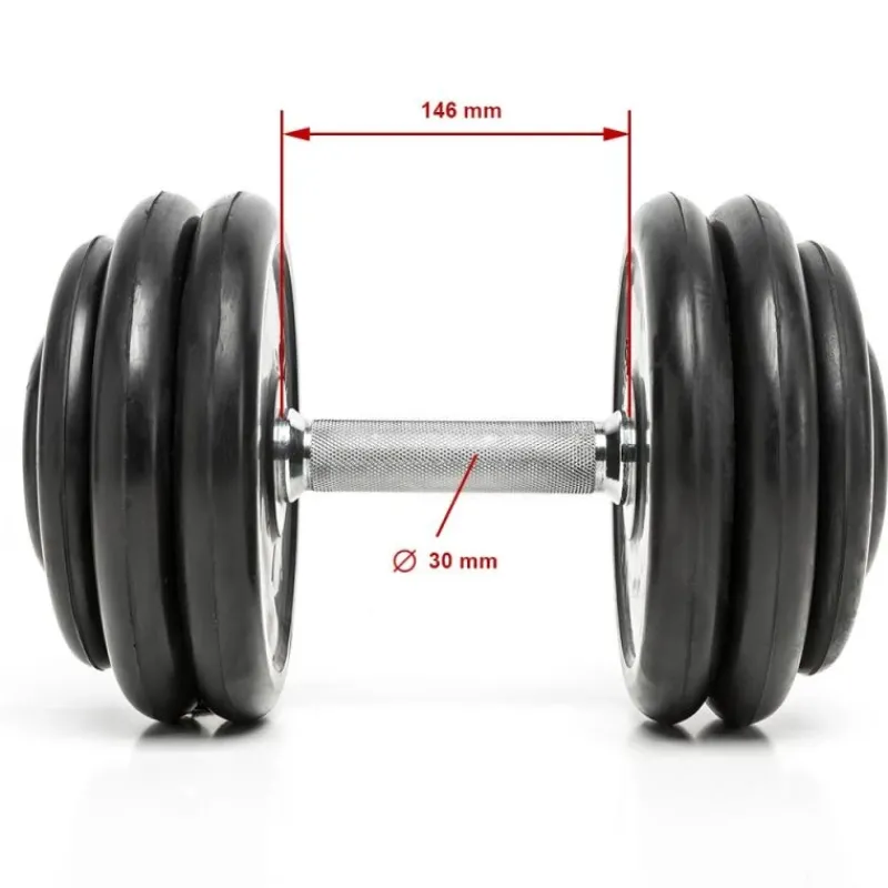 Hot CHD Dumbbells Rubber - 2,5 kg stappen Chd Dumbbells