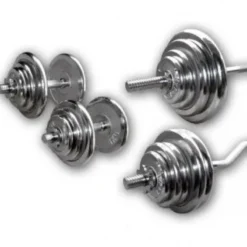Discount Chromen Complete Set 78kg Standaard Haltersets 30 Mm