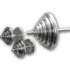 Clearance Chromen Halter Plus Set 100kg Standaard Haltersets 30 Mm