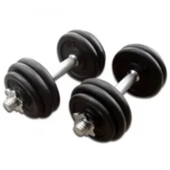 New Gietijzeren Dumbbell Set 2 x 15kg Standaard Haltersets 30 Mm