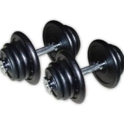 Outlet Gietijzeren Dumbbell Set 2 x 25kg Standaard Haltersets 30 Mm