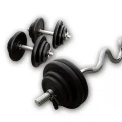 Hot Gietijzeren Super-⁠Curl Set 47,5kg Standaard Haltersets 30 Mm