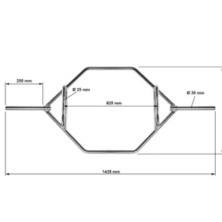 Outlet Hex Bar 30 mm Standaard Halterstangen 30 Mm