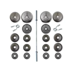 Outlet Olympische Halterset 145 kg Gietijzer Olympische Haltersets 50 Mm|Aanbiedingen