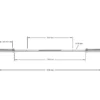 New Olympische halterstang 185 cm Olympische Halterstangen 50 Mm