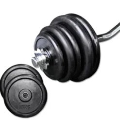 Outlet Rubberen Curl Set 60kg Standaard Haltersets 30 Mm