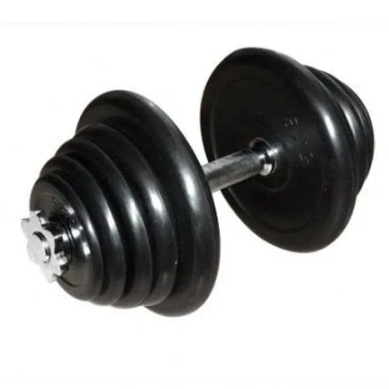 Sale Rubberen Dumbbell 25 kg / 1 kg stappen Standaard Haltersets 30 Mm