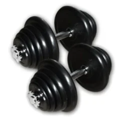 Online Rubberen Dumbbell Set 2 x 25kg Standaard Haltersets 30 Mm