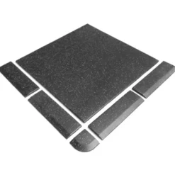 Clearance Rubbertegel 100 x 100 x 2 cm -⁠ CleanFit -⁠ Zwart/grijs Rubbertegels|Bekijk Assortiment...