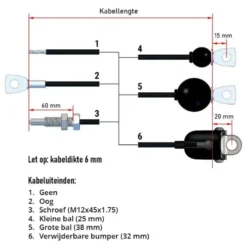 Clearance Staalkabel op Maat Karabijnhaak|Bekijk Assortiment